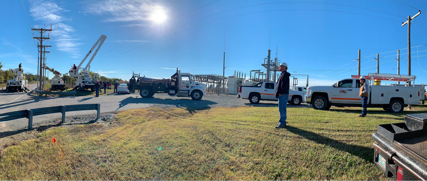 Linemen at Substation